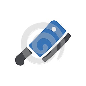 Butcher vector glyph color  icon
