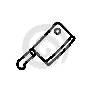Butcher vector thin line icon