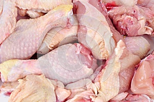 Butchered chicken
