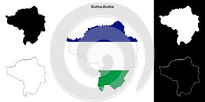 Butha-Buthe outline map