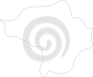 Butha-Buthe Lesotho outline map