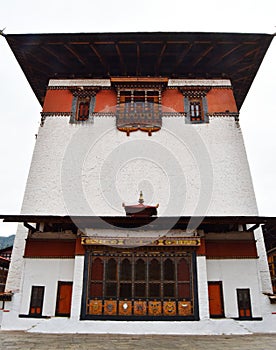 Buthan kingdom Buda happiness temple old arquitecture photo