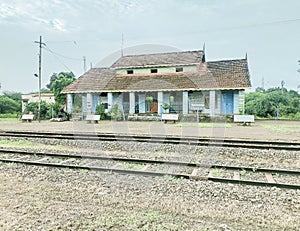 Butiful village Railway station photo