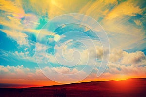 Butiful vintage landscape