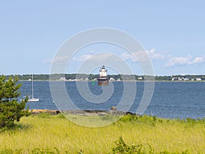 Butler Flats Lighthouse, New Bedford, Massachusetts, USA