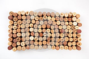 Butt ends of wine corks background - Image