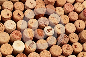 Butt ends of wine corks background - Image