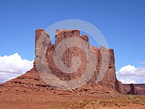 Butte in Monument Valley