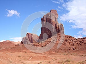 Butte in Monument Valley