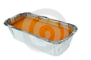 Butter cake topping with jelly orange