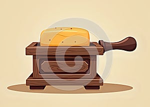 Butter Churn Illustration