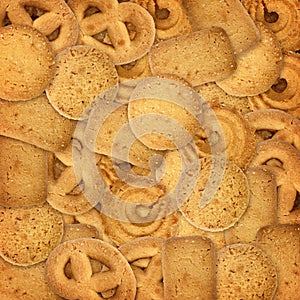 Butter cookies background