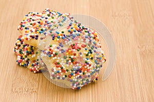 Butter Cookies Decorated with Sprinkles