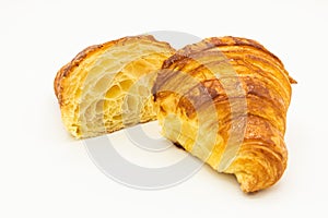 Butter croissant, french viennoiserie. Artwork from a pastry chef photo