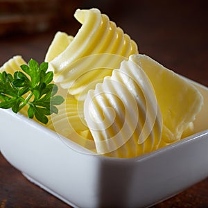 Butter curls for restaurant advertising