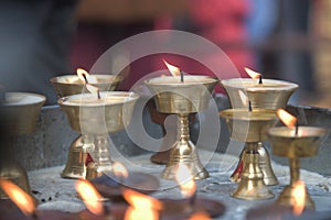 Butter lamp in the monasteries