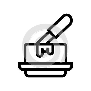 butter line icon illustration vector graphic