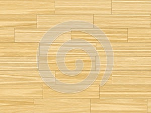 Butter yellow parquet flooring