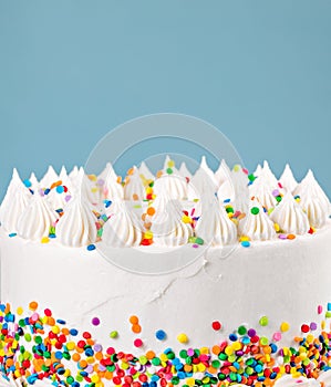 Buttercream Birthday Cake with Sprinkles