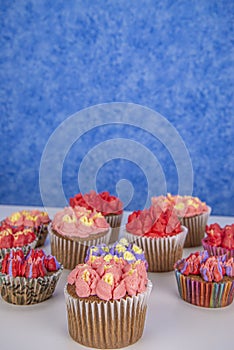 Buttercream decorated cupcakes