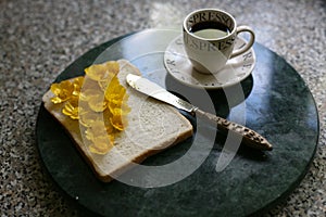 Buttercups and bread with your expresso?