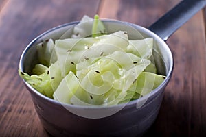 Buttered Cabbage with carraway seeds