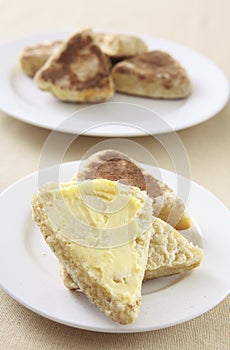 Buttered griddle scone