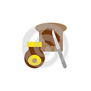 Buttered, marmite, toast icon. Element of color international food icon. Premium quality graphic design icon. Signs and symbols photo