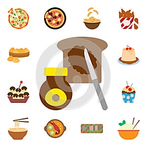 Buttered, marmite, toast icon. International Food icons universal set for web and mobile photo