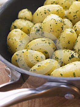 Buttered New Potatoes with Parsley