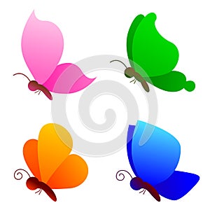 Butterflies / butterfly logo vector