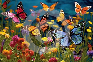 Butterflies' Soirée: A Dance Amongst the Wildflowers