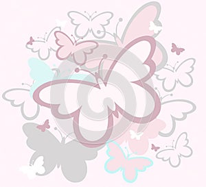 Butterflies spring design