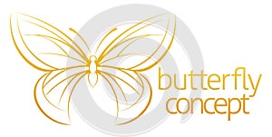 Butterfly abstract concept