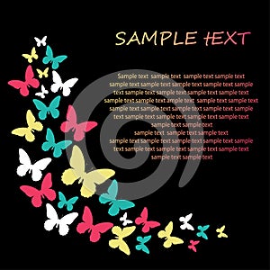 Butterfly background design.