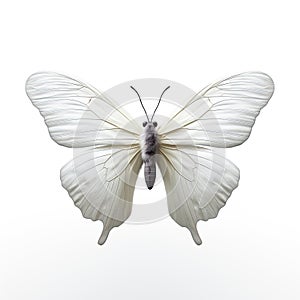 butterfly, delicately isolated on a pristine white background. photo