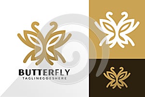 Butterfly Elegant Logo Vector Design, Creative Logos Designs Concept for Template