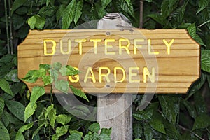 Butterfly Garden Sign