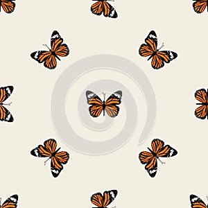Butterfly groovie pattern