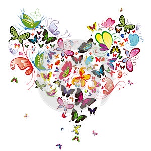 Butterfly heart