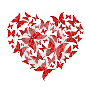 Butterfly heart