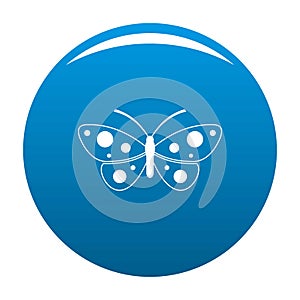 Butterfly icon blue vector