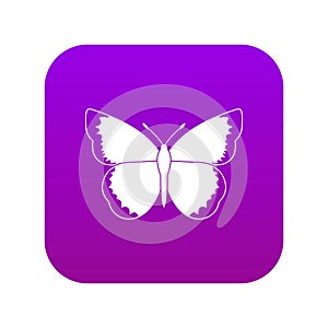 Butterfly icon digital purple