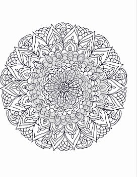 Butterfly insects mandala geometry antistress by hand on a white background geometry symmetry photo