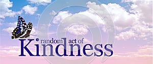 Butterfly and Kindness Cloud banner