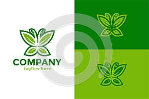 Butterfly leaf concept. Very suitable for symbol, logo, company name, brand name, personal name, icon.