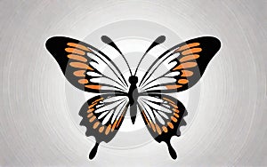 Butterfly Logo: Abstract Concept. An abstract concept vector illustration