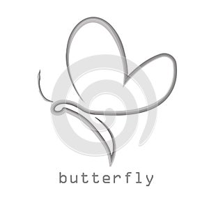 Butterfly, logo, beauty, lifestyle, care, relax, yoga, abstract, wings, design vector