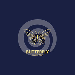 Butterfly logo , design luxury