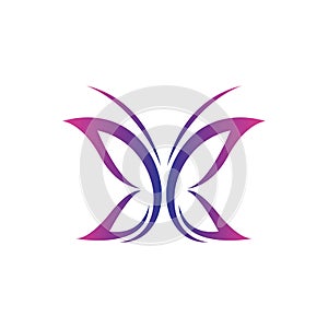 Butterfly logo vector icon